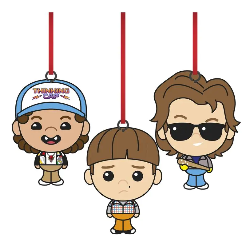 Stranger things 3-er Pack Christbaumschmucks Produktfoto