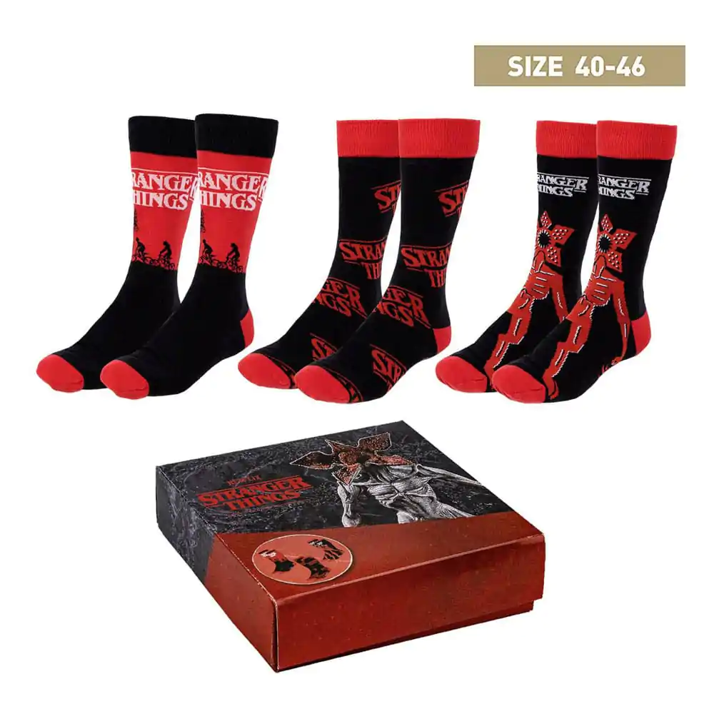 Stranger Things Socken 3er-Pack 40-46 termékfotó