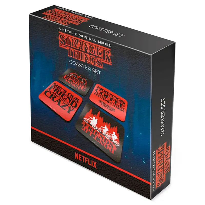 Stranger Things Untersetzer 4er-Pack Phrases Produktfoto