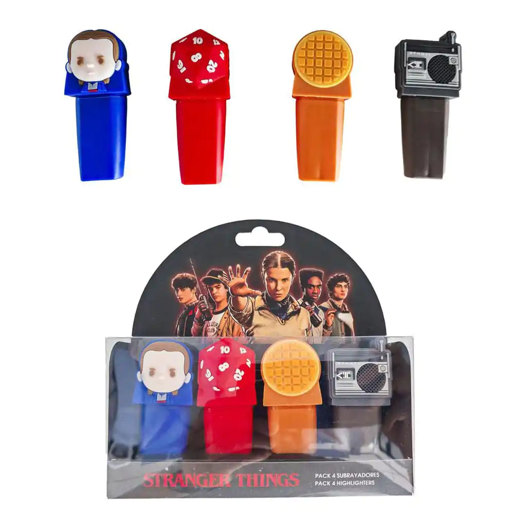 Stranger Things Packung mit 4 Textmarkern Produktfoto