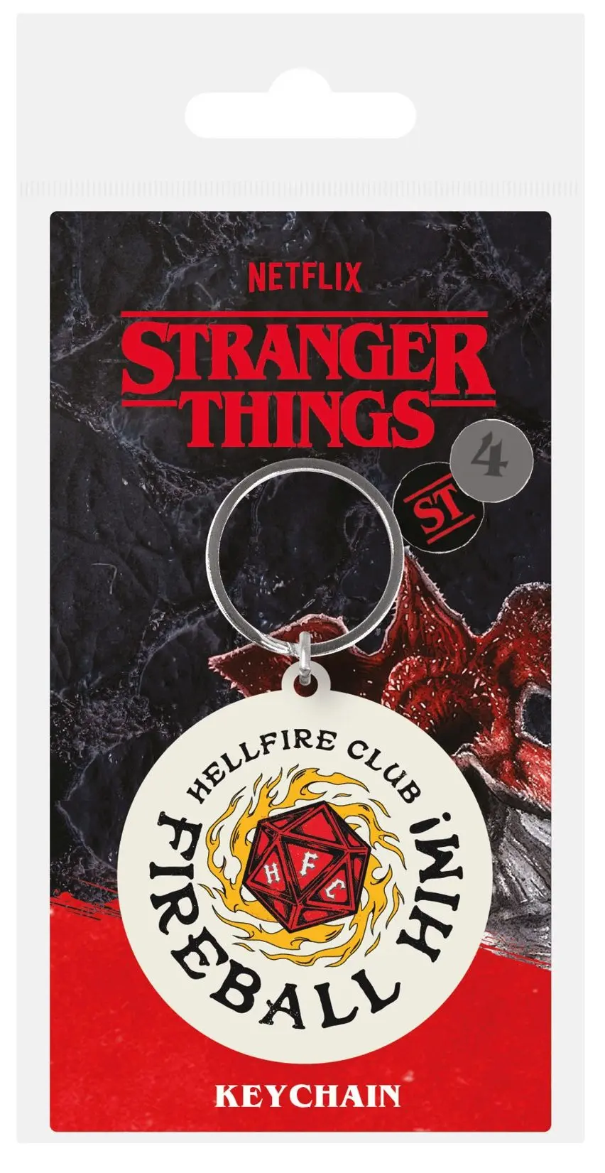 Stranger Things 4 Gummi-Schlüsselanhänger Fireball Him 6 cm termékfotó