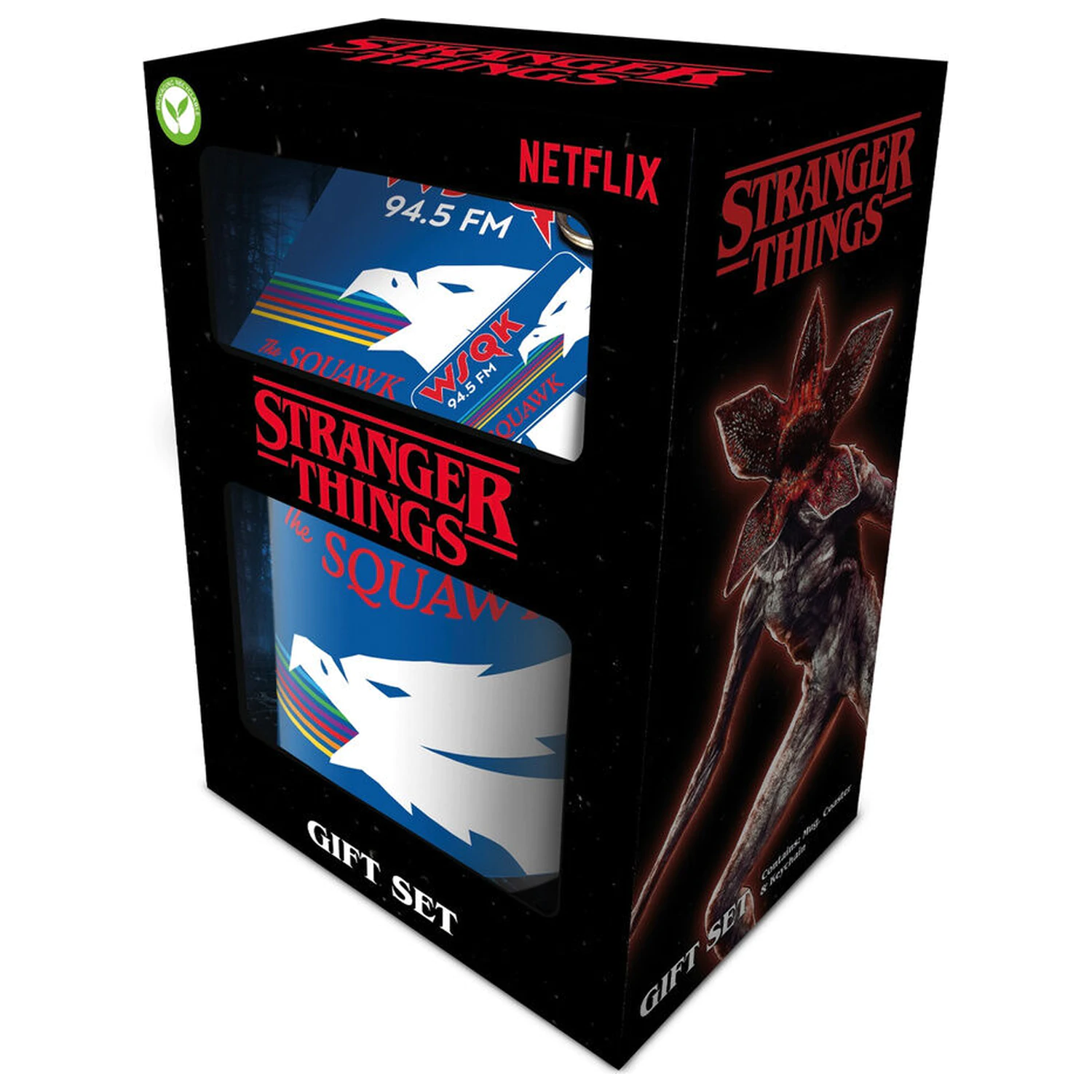 Stranger Things 5 Set Tasse + Untersetzer + Schlüsselanhänger Produktfoto