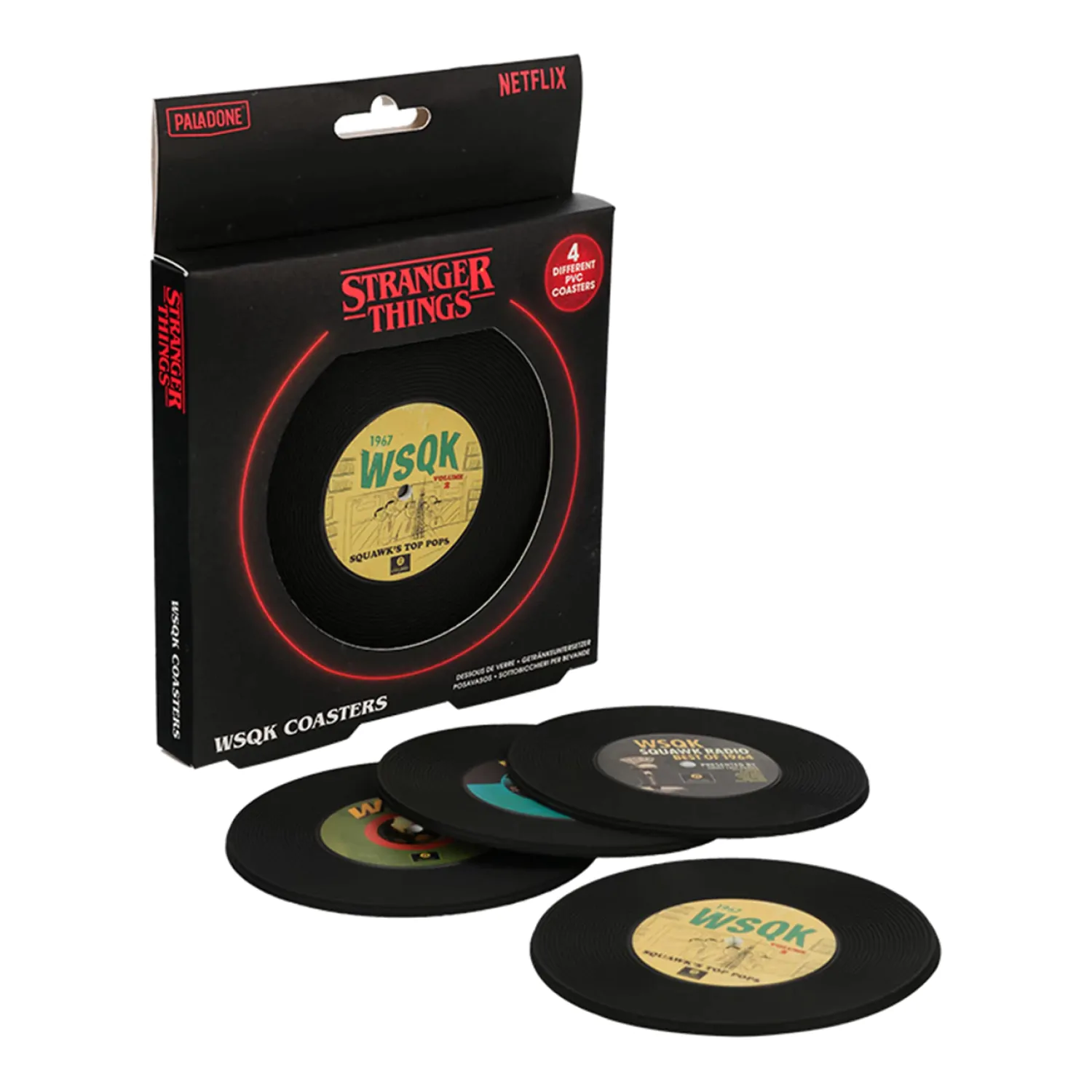 Stranger Things 5 Untersetzer WSQK 4er-Pack Produktfoto