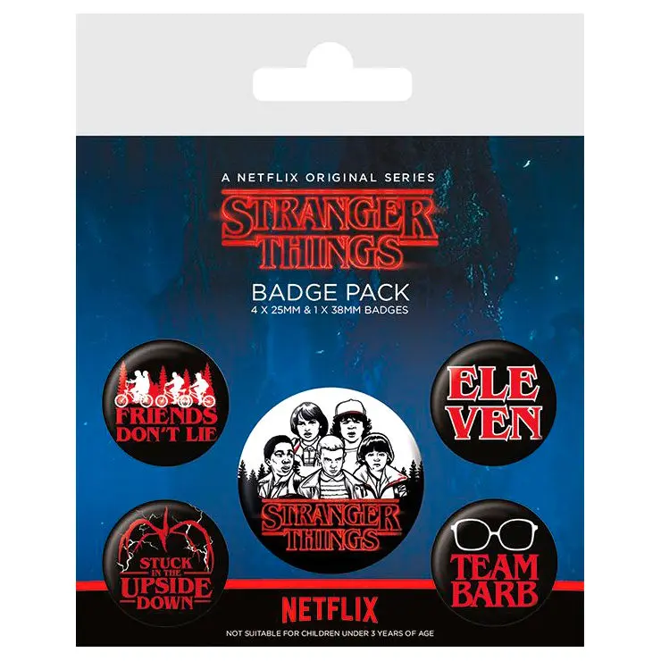 Stranger Things Ansteck-Buttons 5er-Pack Characters termékfotó