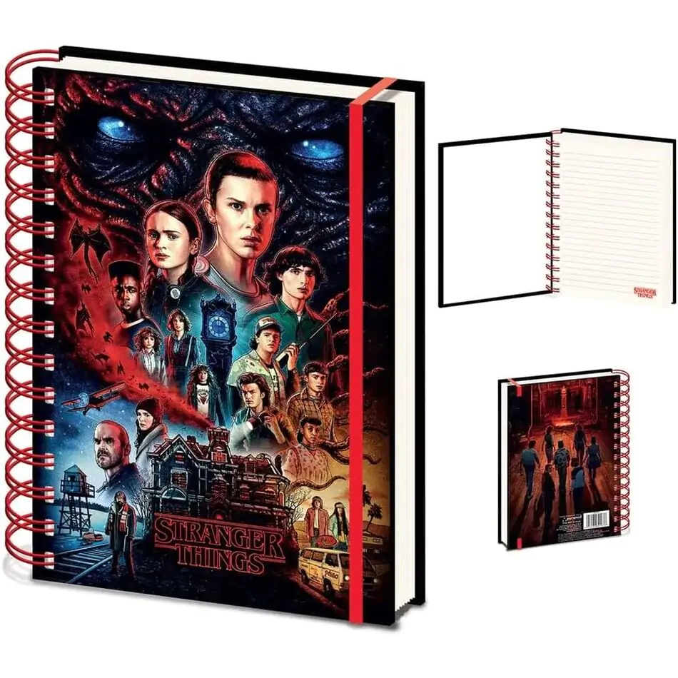 Stranger Things A5 Notizbuch Produktfoto