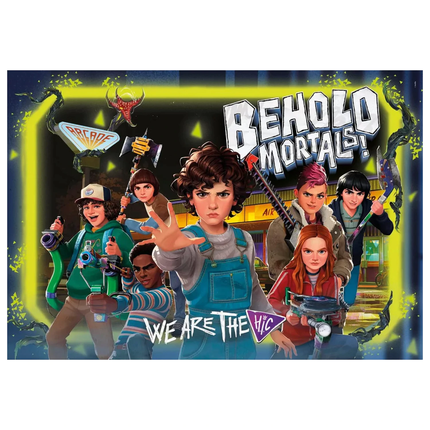 Stranger Things Behold Mortals 180-teiliges Puzzle Produktfoto