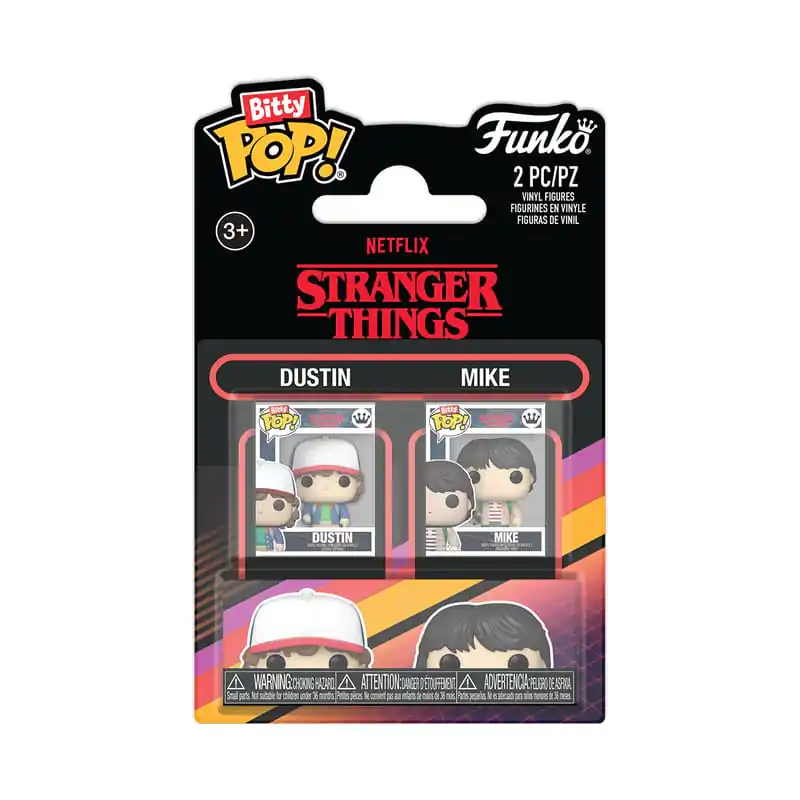 Stranger Things Bitty Funko POP! Vinyl Figur 2er-Pack Dustin & Mike Produktfoto