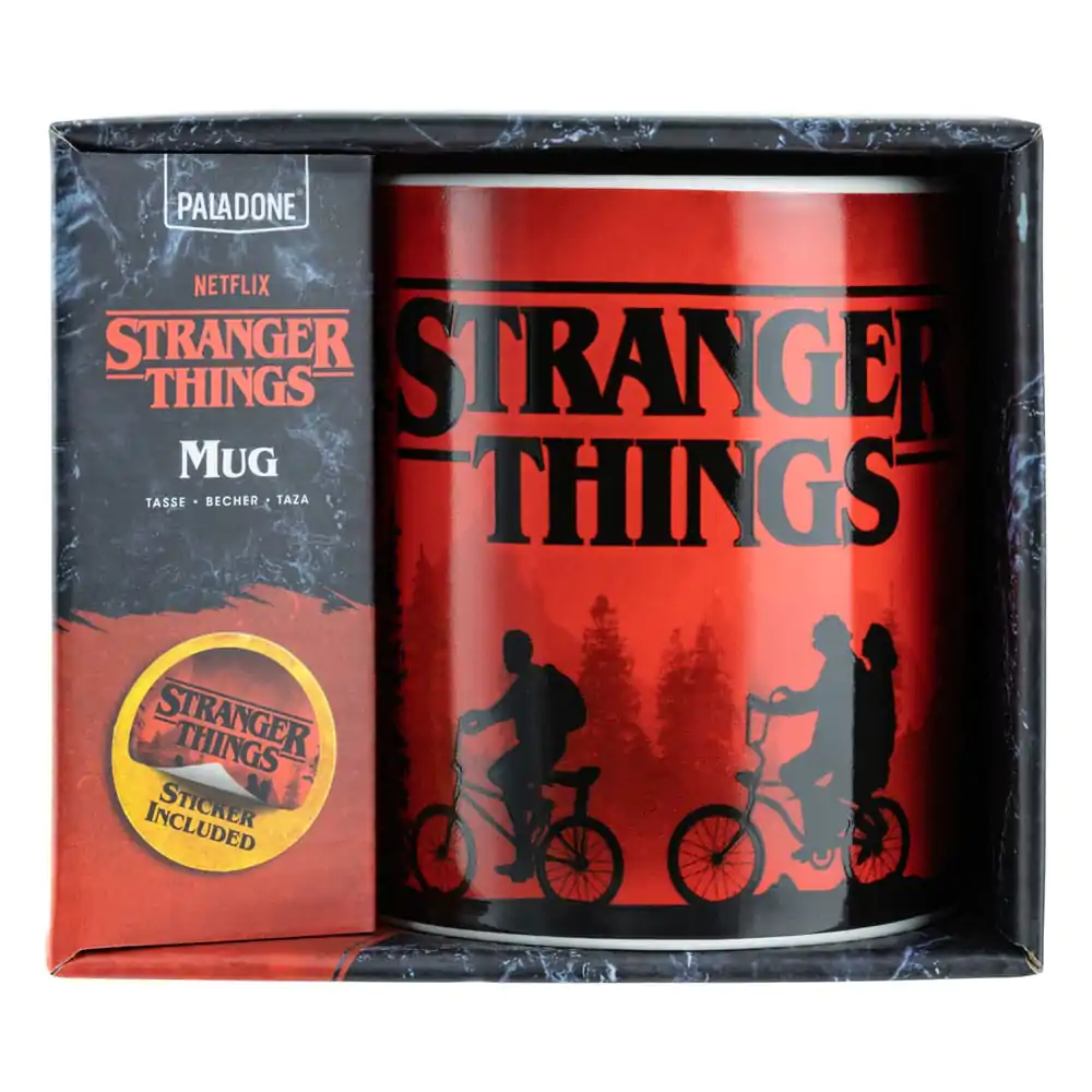 Stranger Things Tasse und Aufkleber Produktfoto