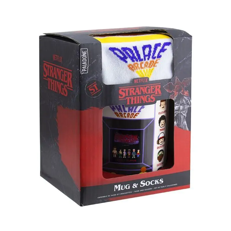 Stranger Things Tasse und Socken Set Produktfoto