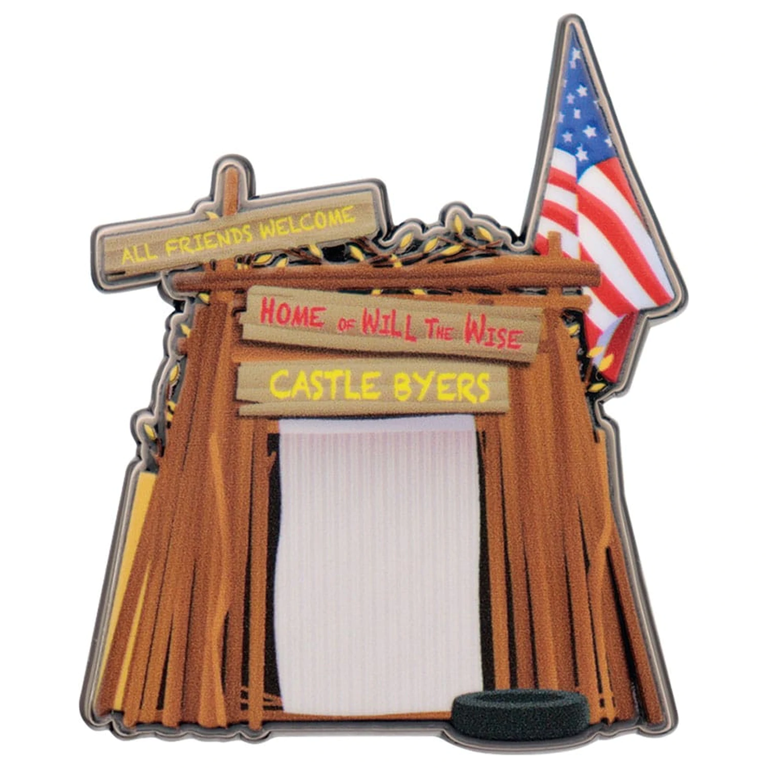 Stranger Things Pin Abzeichen Castle Byers Limited Edition Produktfoto