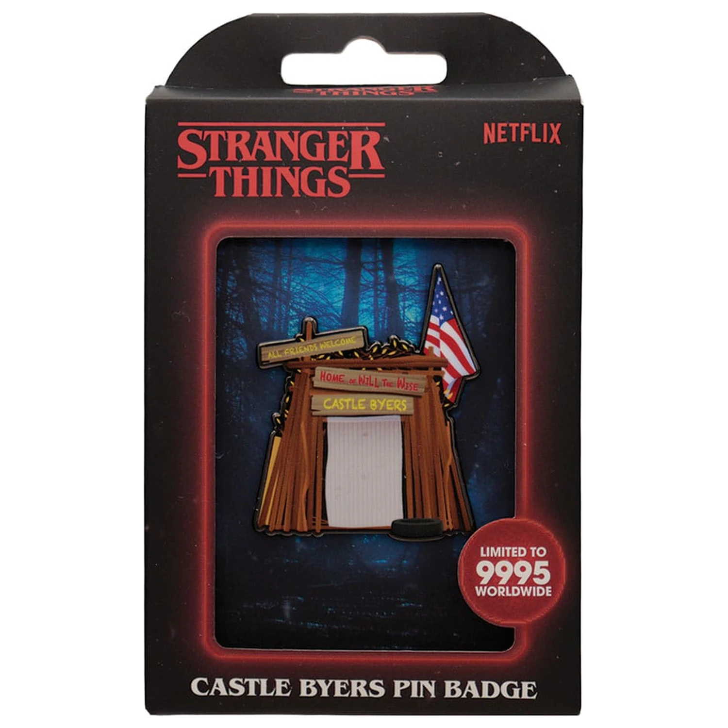 Stranger Things Pin Abzeichen Castle Byers Limited Edition Produktfoto