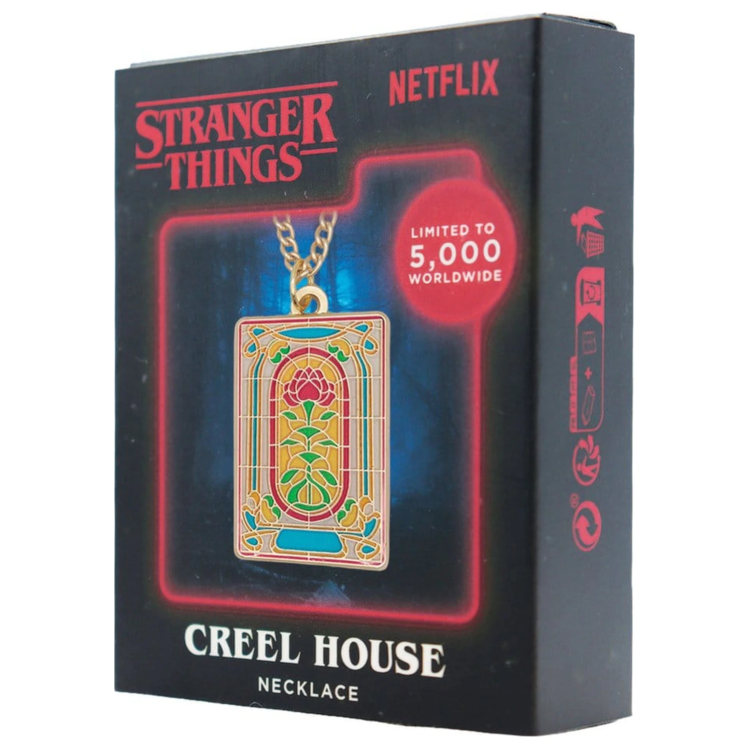 Stranger Things Halskette Creel Haus Fenster Limited Edition 3 x 2 cm Produktfoto