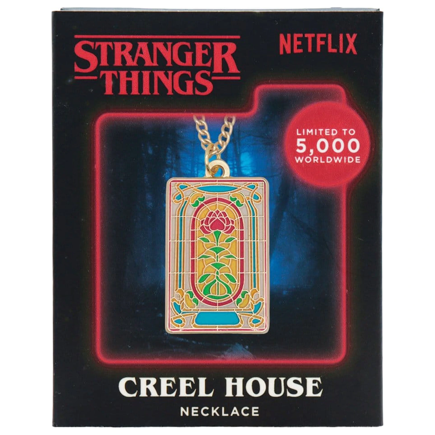 Stranger Things Halskette Creel Haus Fenster Limited Edition 3 x 2 cm Produktfoto