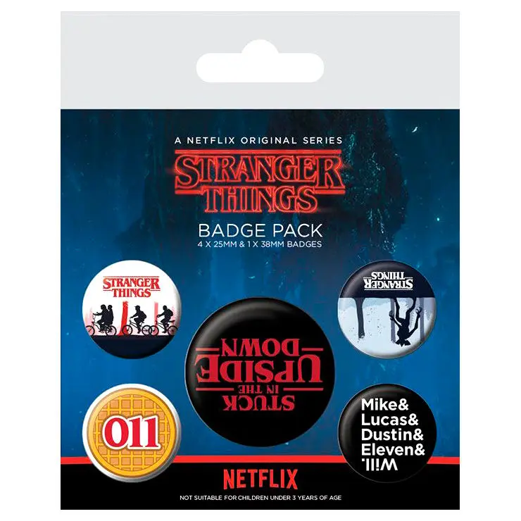 Stranger Things Ansteck-Buttons 5er-Pack Upside Down termékfotó