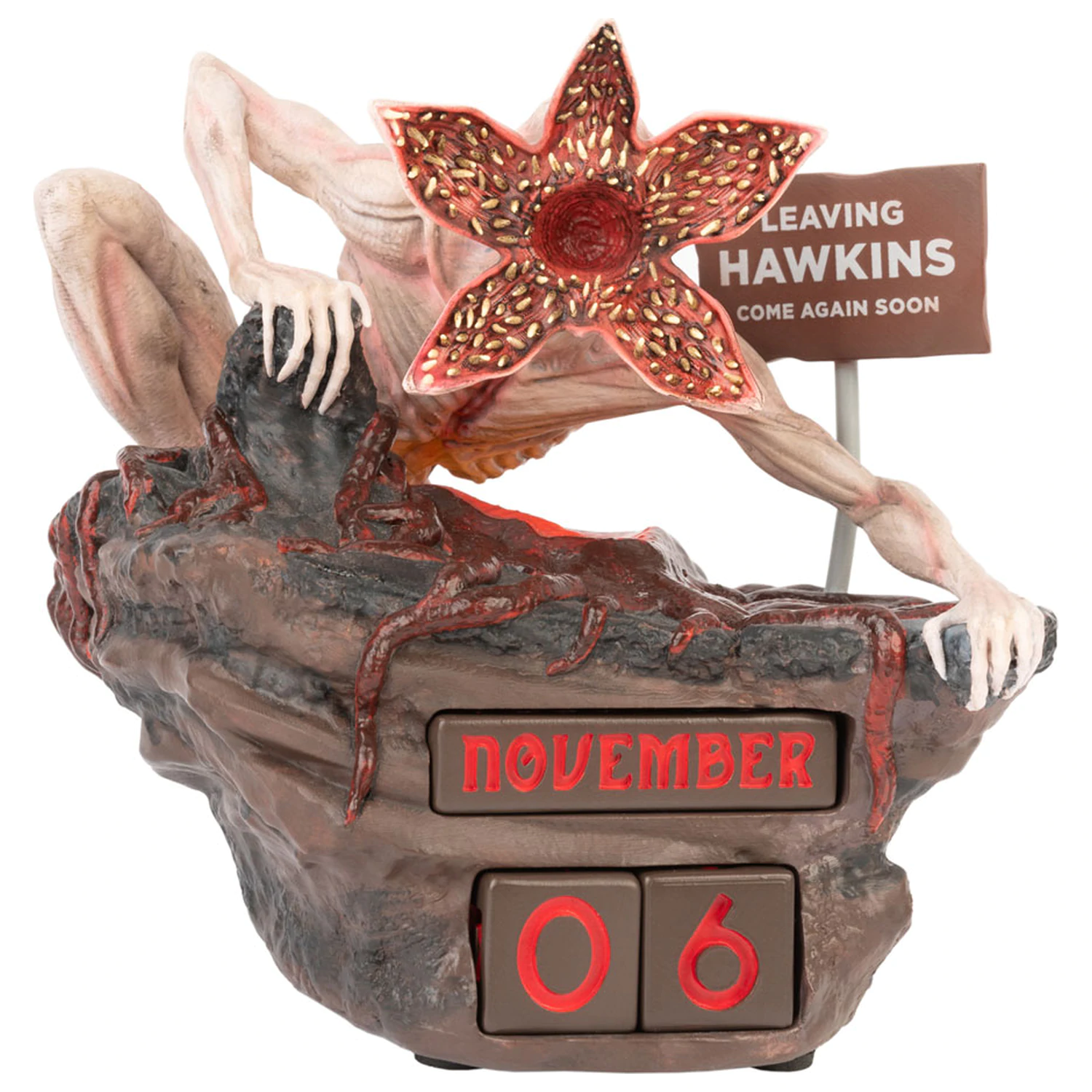 Stranger Things Demogorgon 3D ewiger Kalender Produktfoto