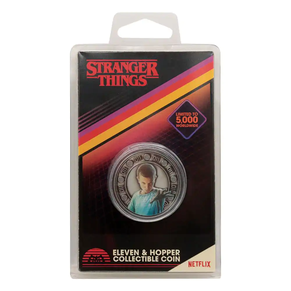 Stranger Things Sammelmünze Eleven & Hopper 4 cm Produktfoto