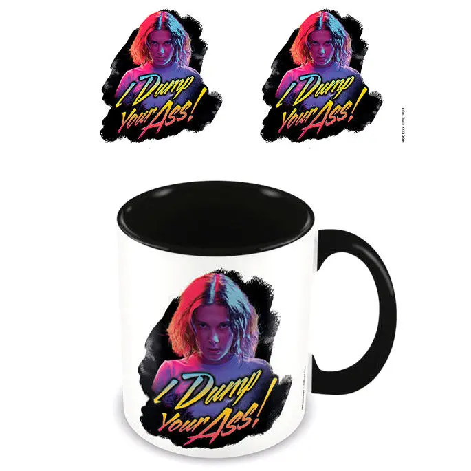 Stranger Things Coloured Inner Tasse I Dump Your Ass Retro termékfotó