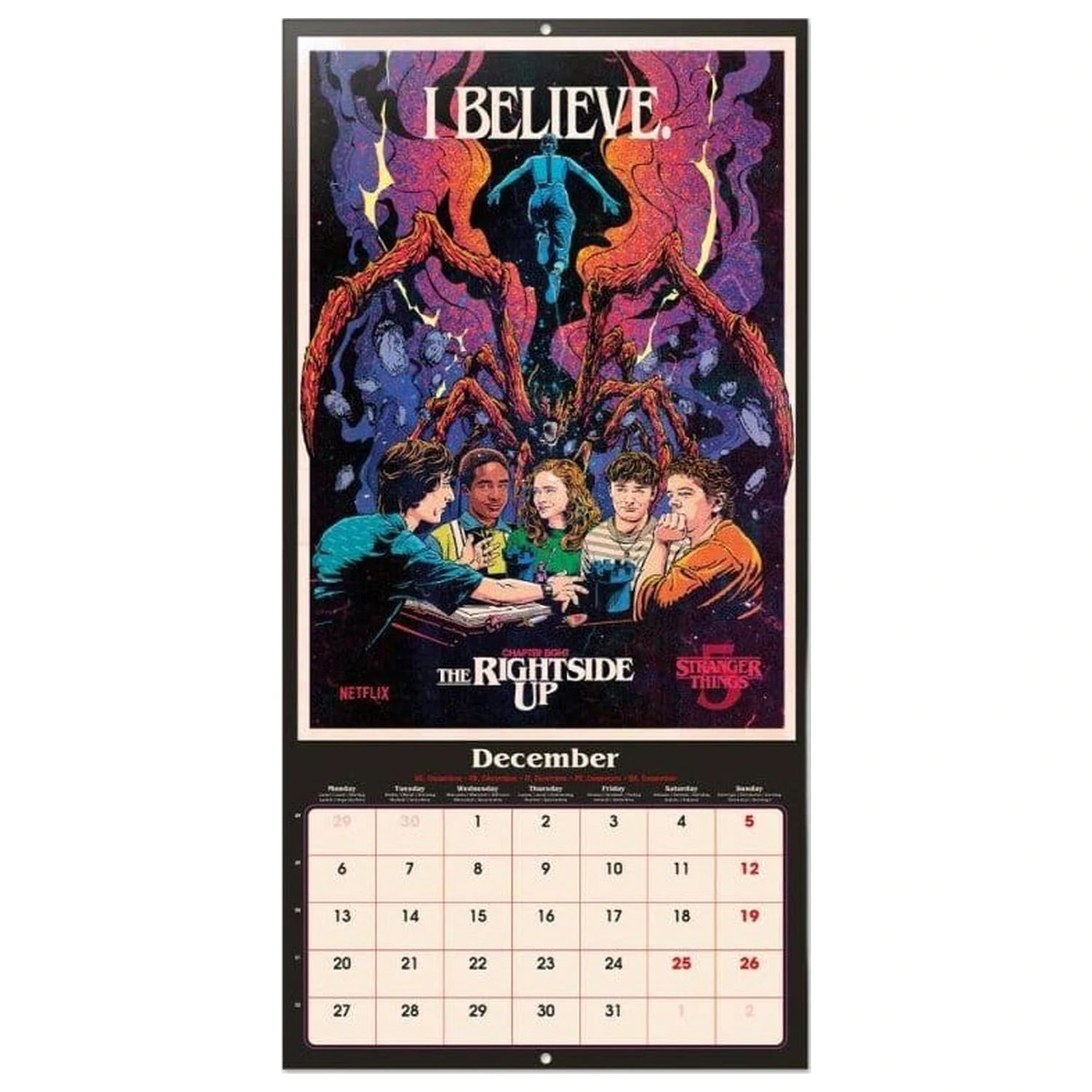 Stranger Things Wandkalender 2027 30 x 30 cm Produktfoto