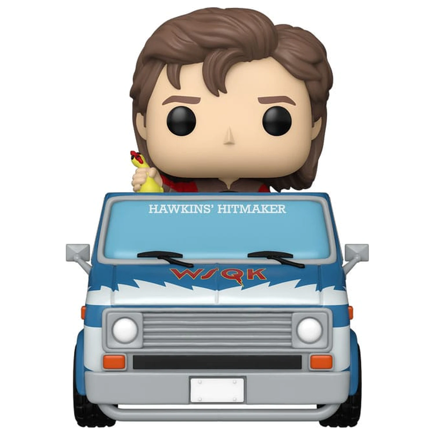 Stranger Things Funko POP! Rides Deluxe Vinyl Steve mit The Squawk Van Exclusive 9 cm Produktfoto
