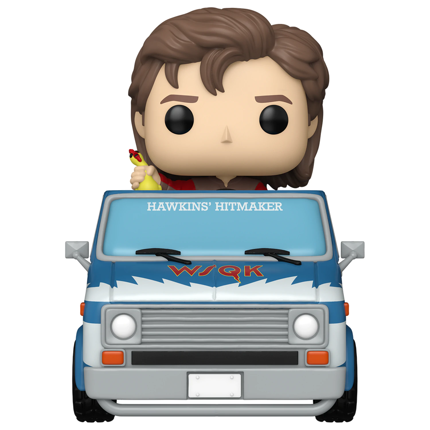 Stranger Things Funko POP! Rides Deluxe Vinyl Steve mit The Squawk Van Exclusive 9 cm Produktfoto