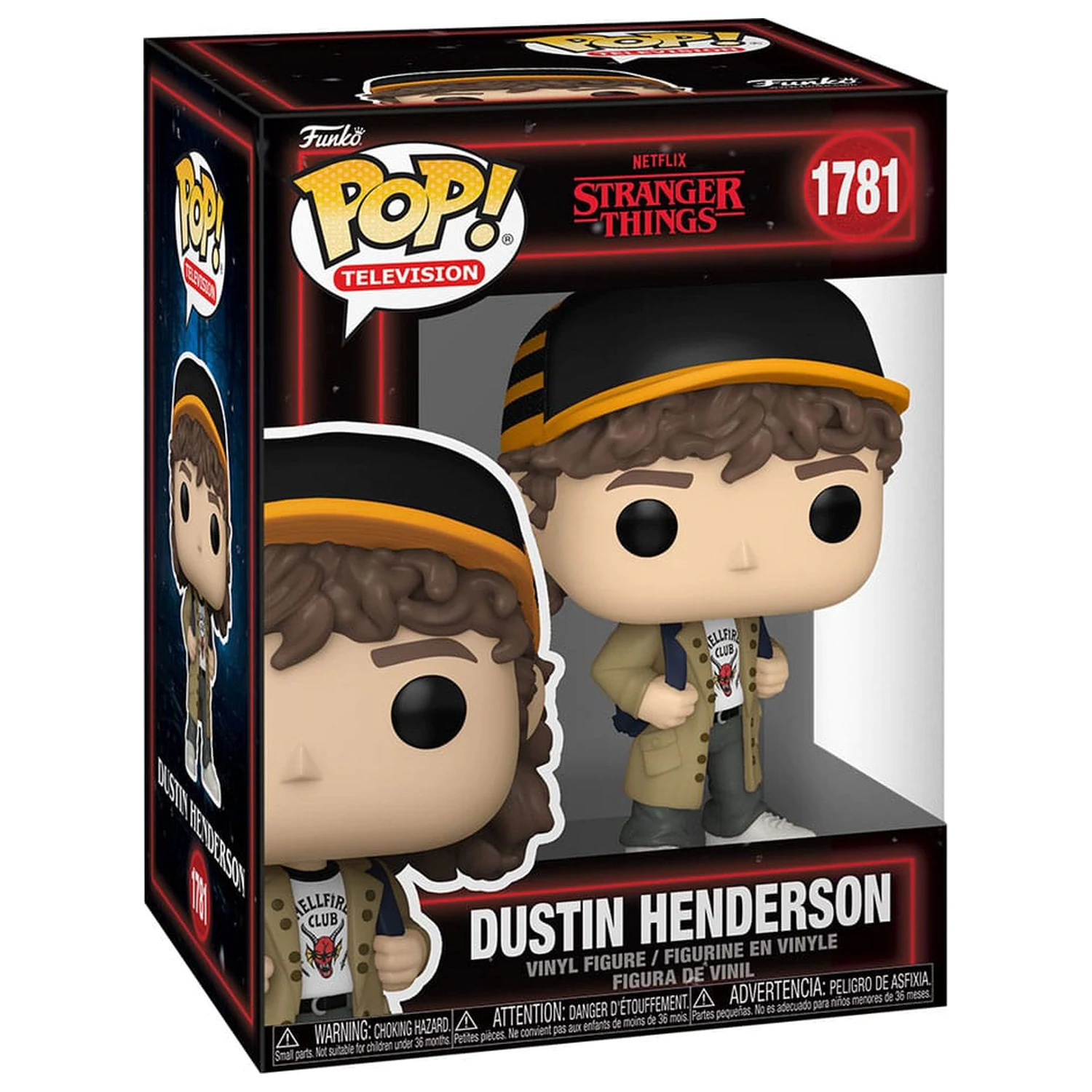 Stranger Things Funko POP! Television Vinyl Figur Dustin Henderson 9 cm Produktfoto