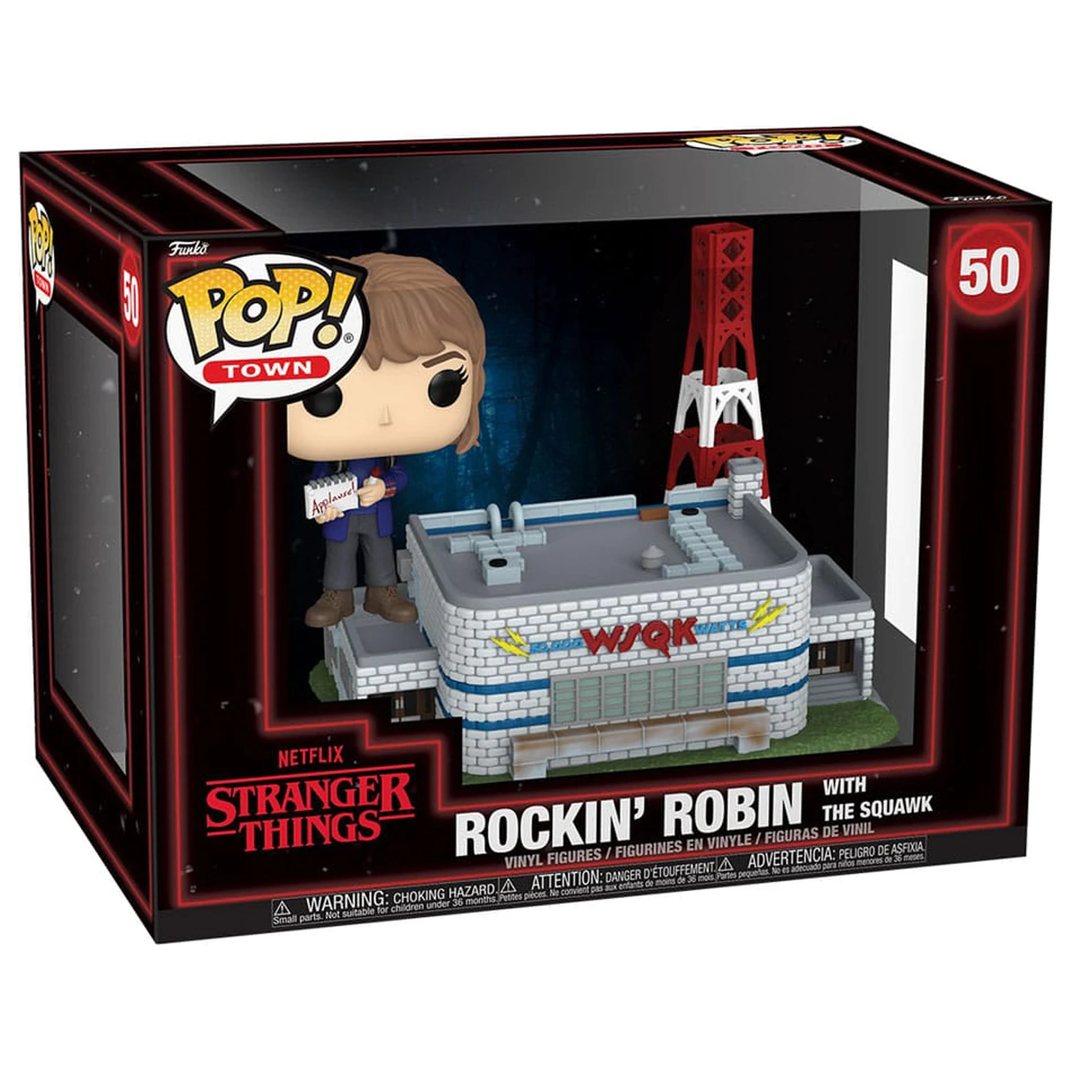 Stranger Things Funko POP! Town Vinyl Figuren Rockin' Robin mit The Squawk 9 cm Produktfoto