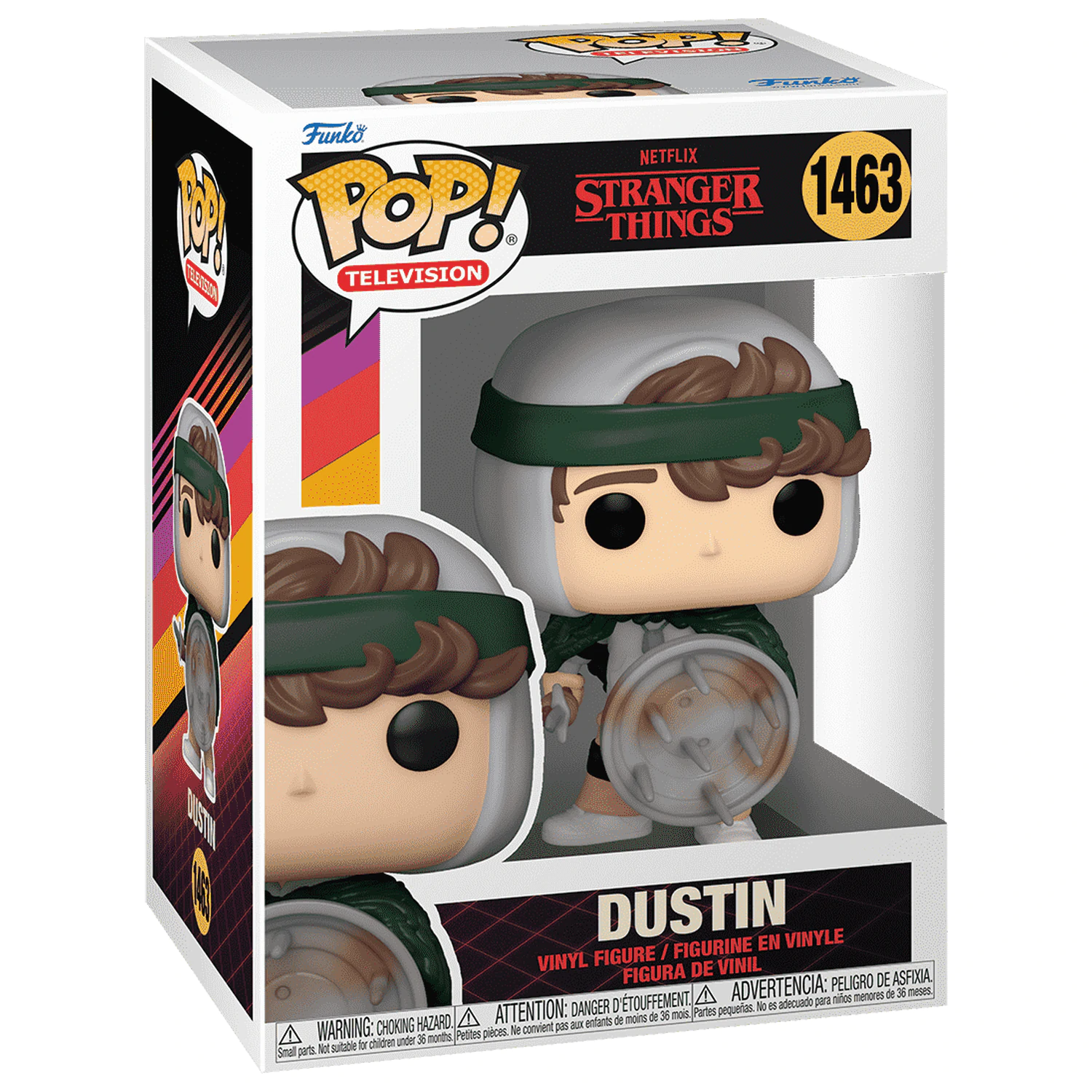 Stranger Things POP! TV Vinyl Figur Hunter Dustin with Shield 9 cm Produktfoto