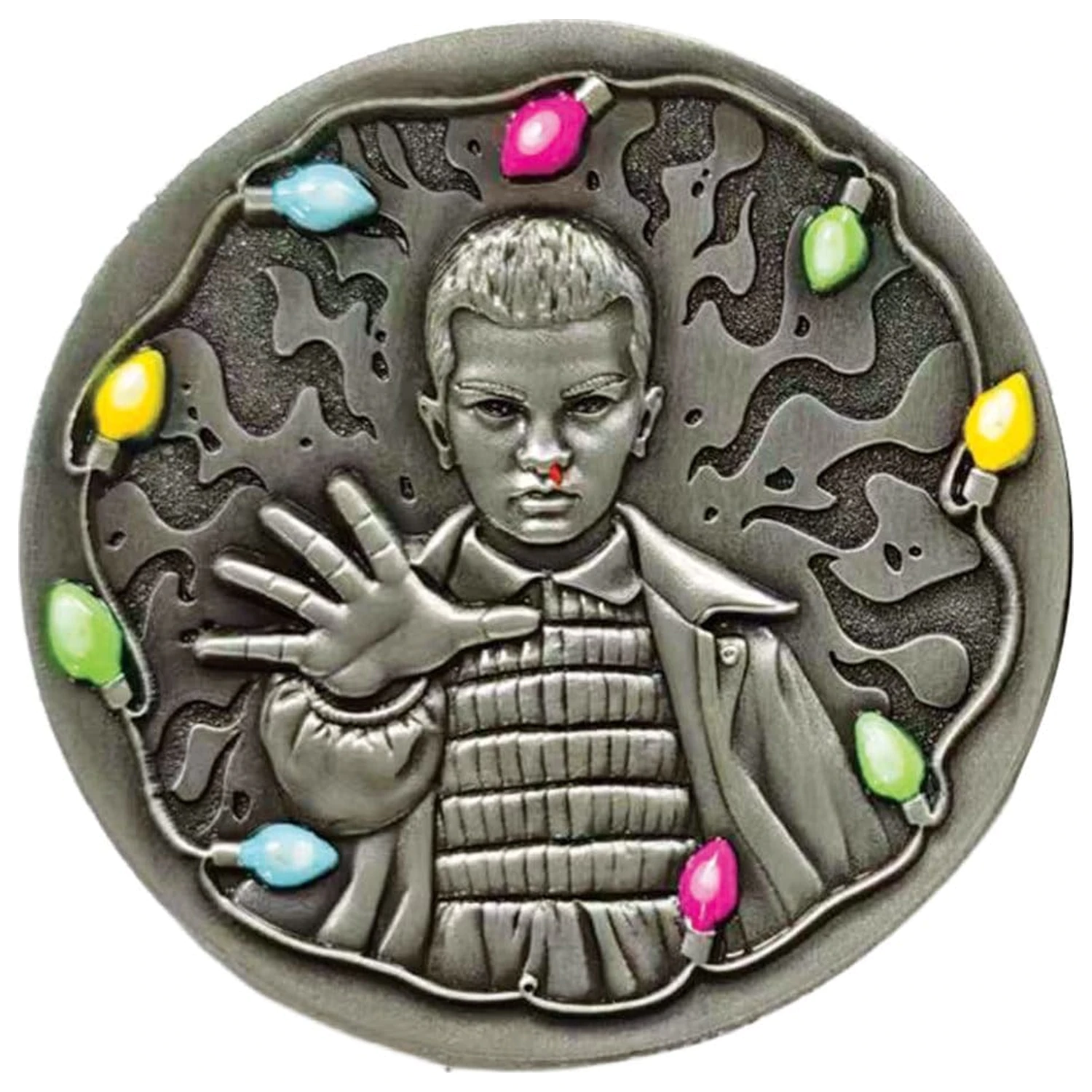Stranger Things Sammlermünze 10. Jubiläum Eleven Limitierte Auflage Produktfoto