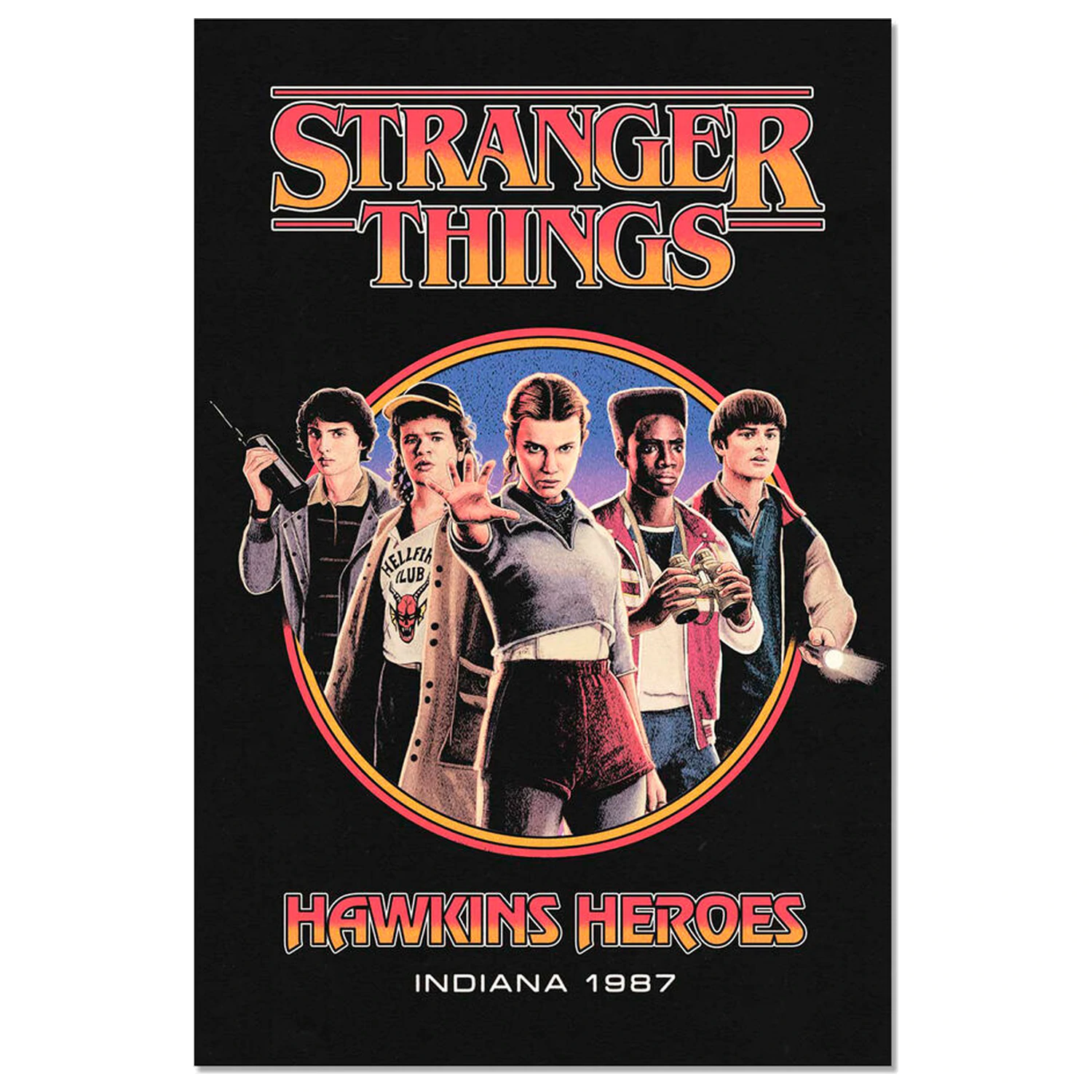 Stranger Things Hawkins Heroes Poster Produktfoto