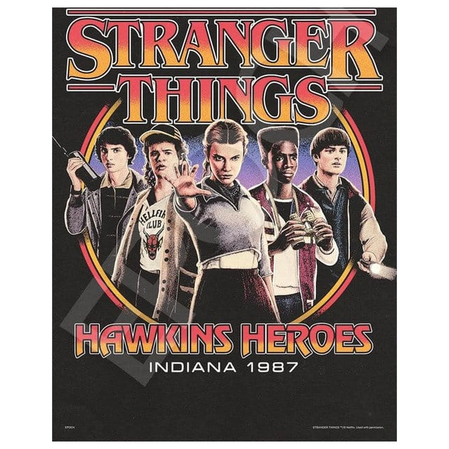 Stranger Things 1000-teiliges Puzzle Hawkins Heroes Produktfoto