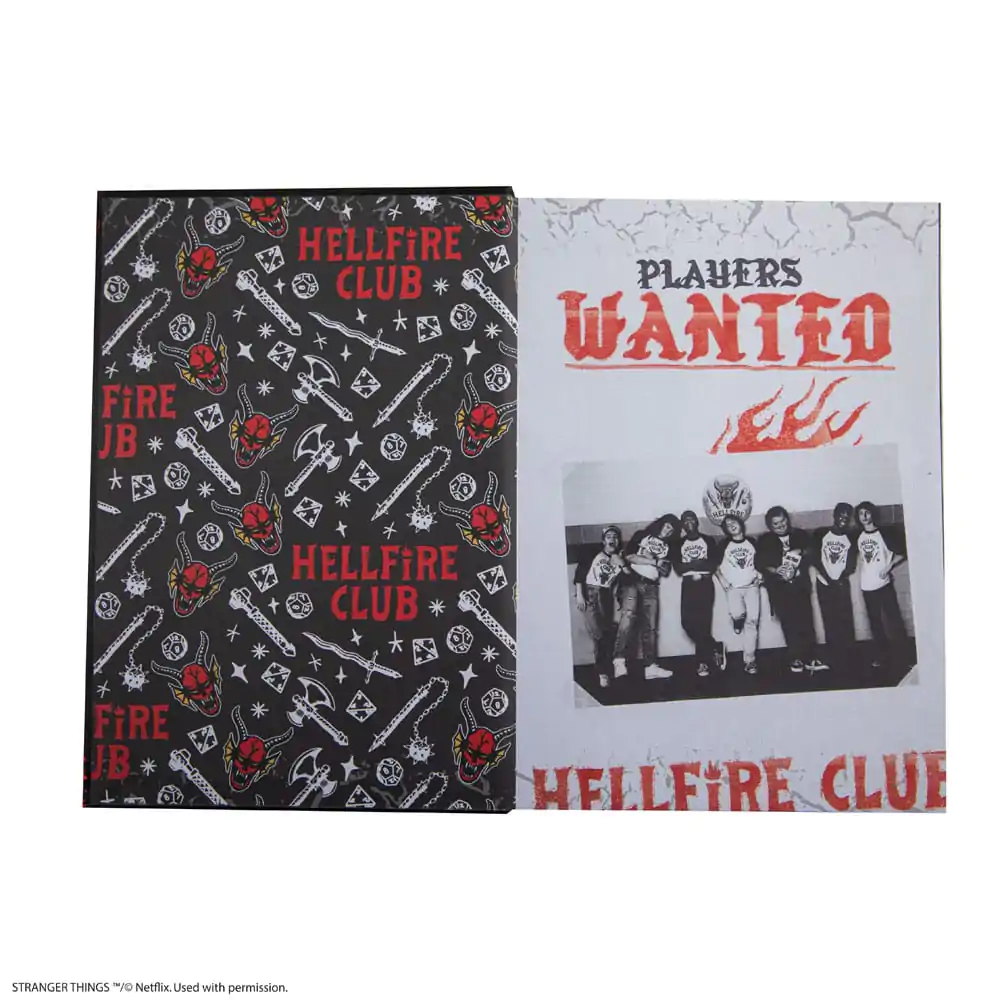 Stranger Things Notizbuch Hell Fire Club Produktfoto