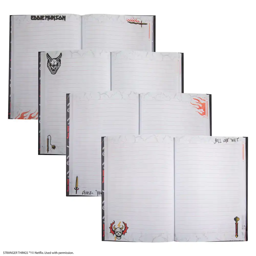 Stranger Things Notizbuch Hell Fire Club Produktfoto