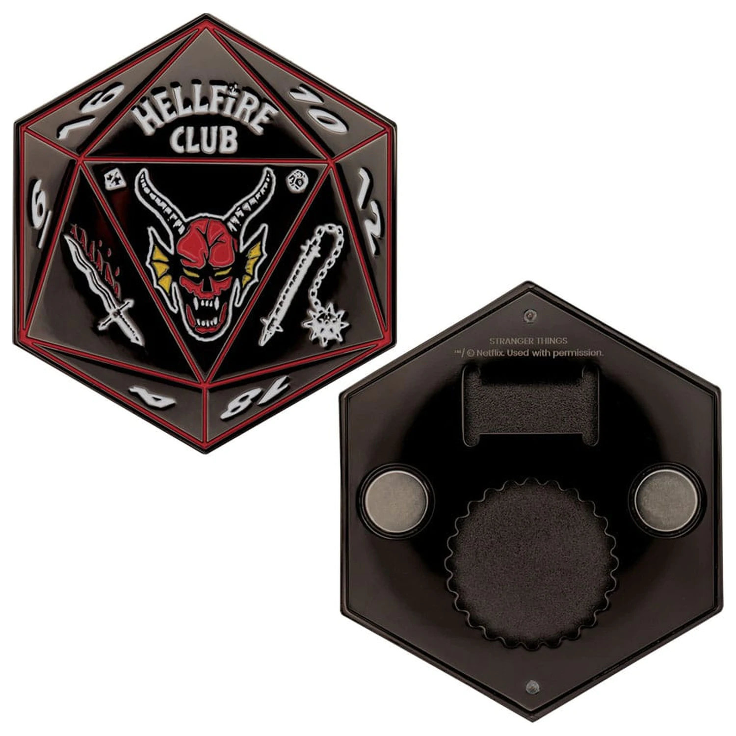 Stranger Things Flaschenöffner Hellfire Club Produktfoto