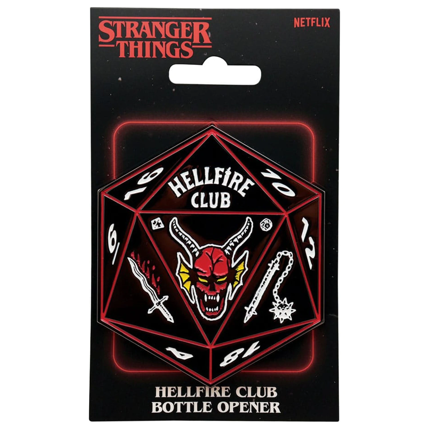 Stranger Things Flaschenöffner Hellfire Club Produktfoto