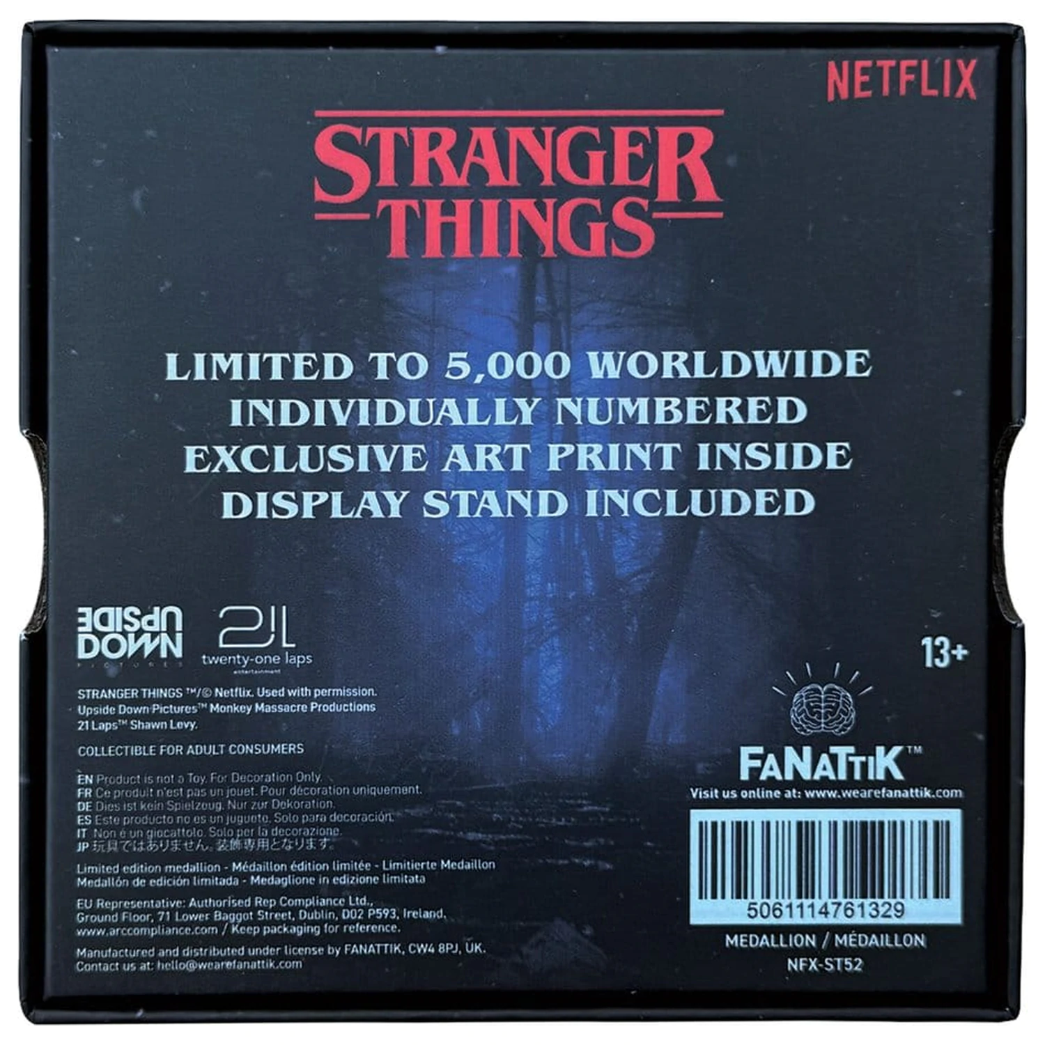 Stranger Things Medaillon Eleven & Mind Flayer Limited Edition Produktfoto
