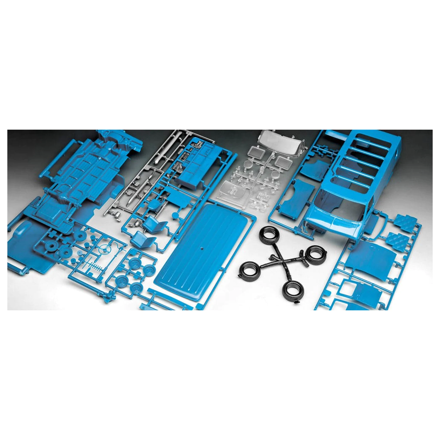 Stranger Things Modell Bausatz 1/25 Squawk Van 21 cm Produktfoto