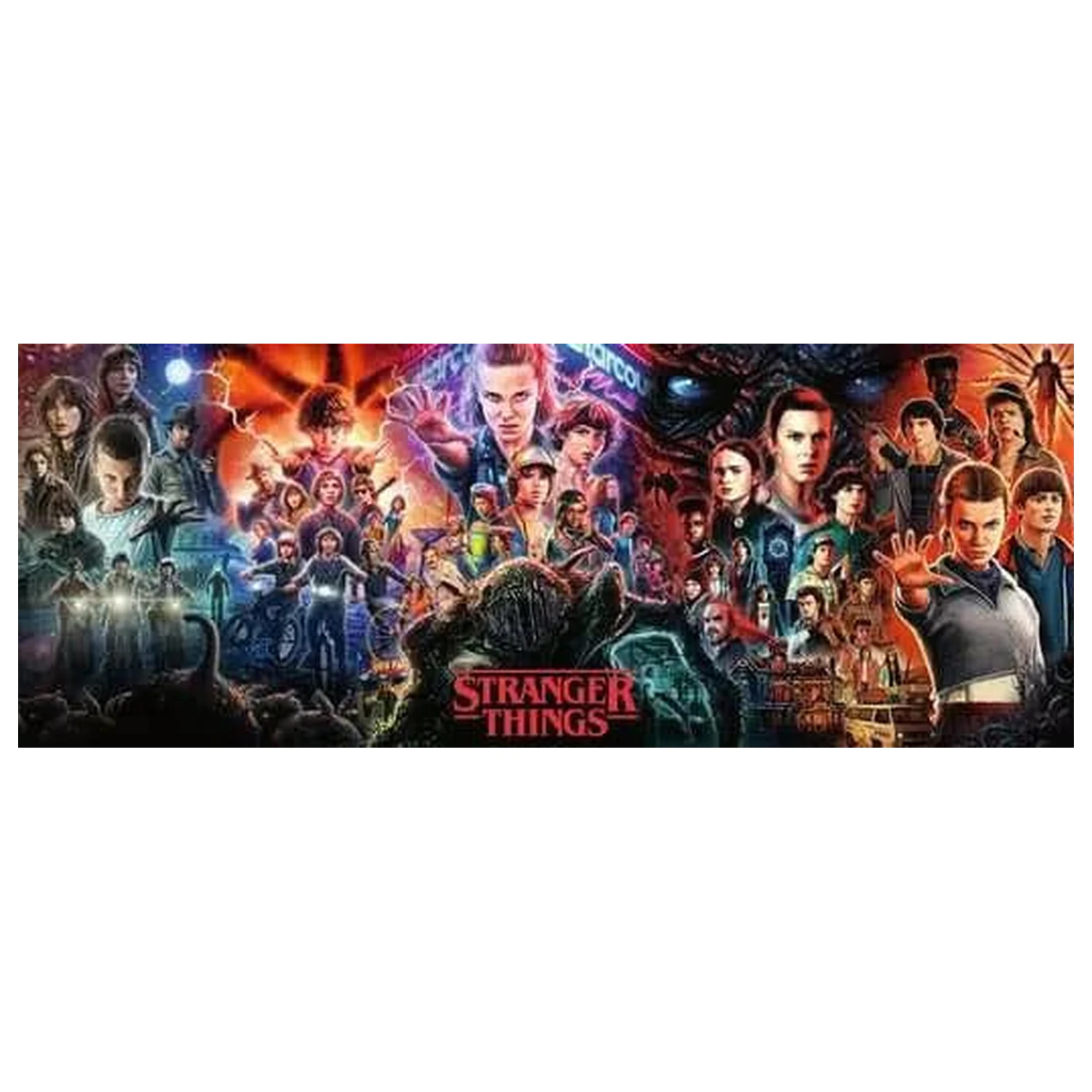 Stranger Things Panorama Puzzle 1000 Teile Produktfoto