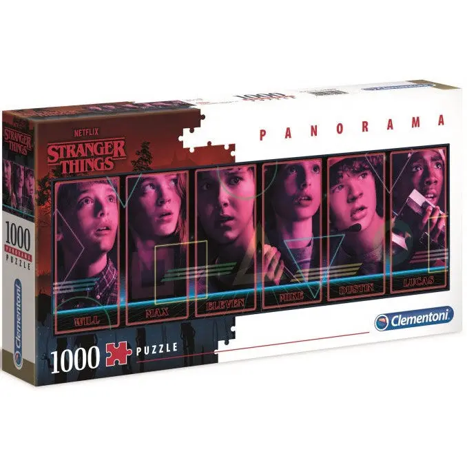 Stranger Things Panorama Puzzle Characters Produktfoto