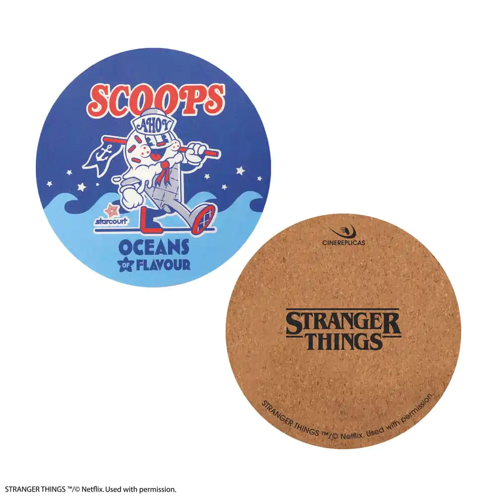 Stranger Things Scoops Ahoy Untersetzer 4er-Pack Produktfoto