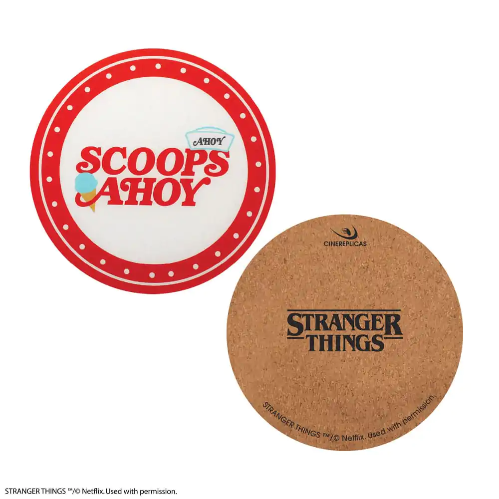 Stranger Things Scoops Ahoy Untersetzer 4er-Pack Produktfoto