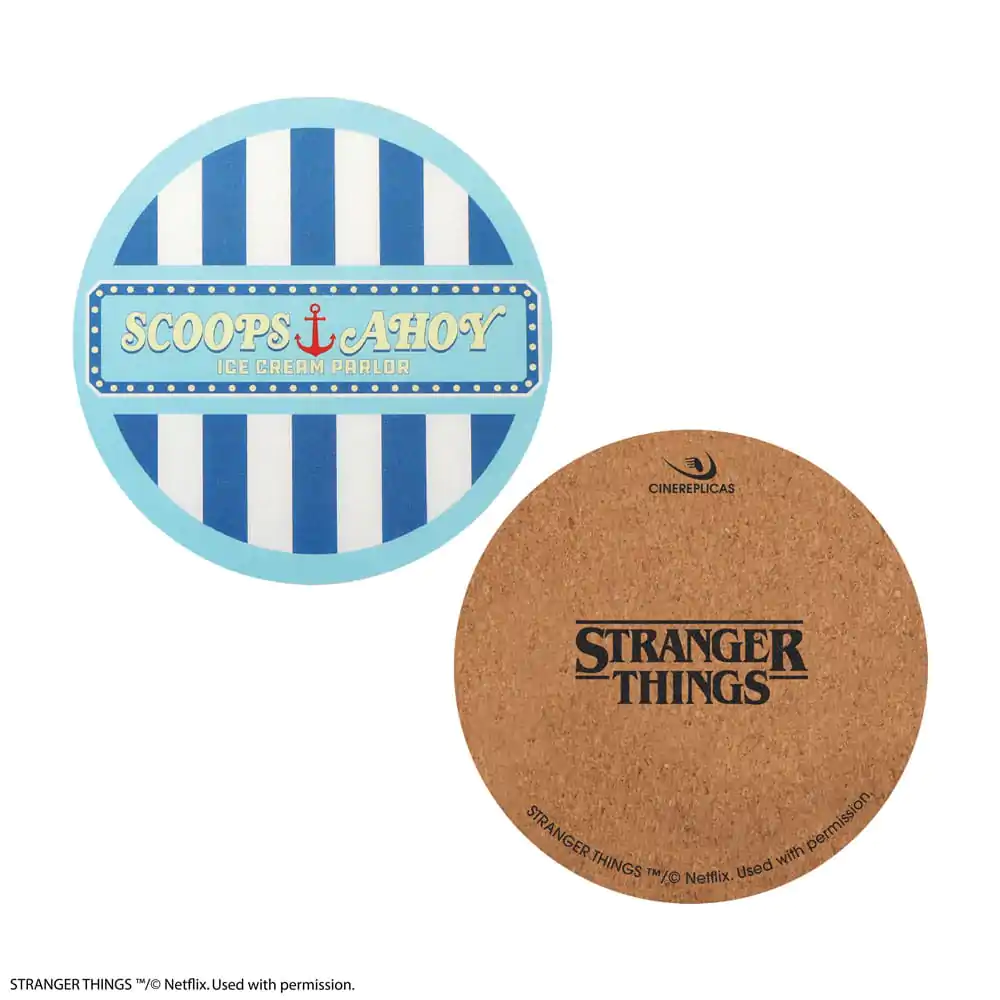 Stranger Things Scoops Ahoy Untersetzer 4er-Pack Produktfoto