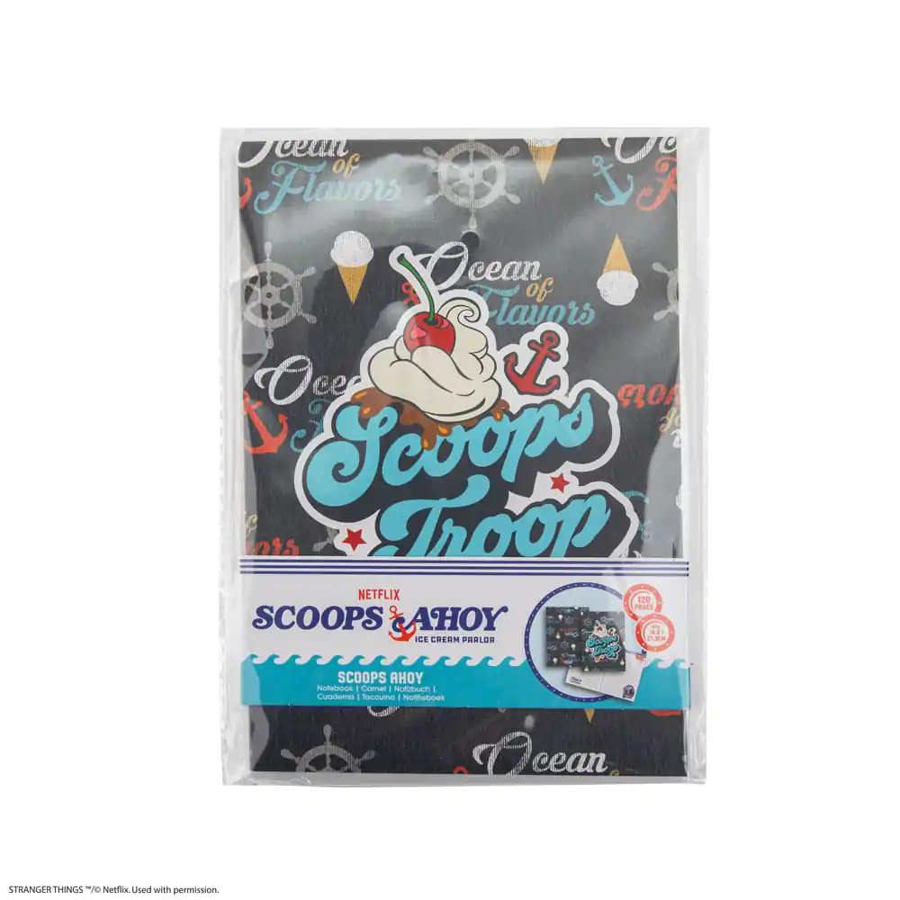 Stranger Things Notizbuch Scoops Ahoy Softcover Produktfoto