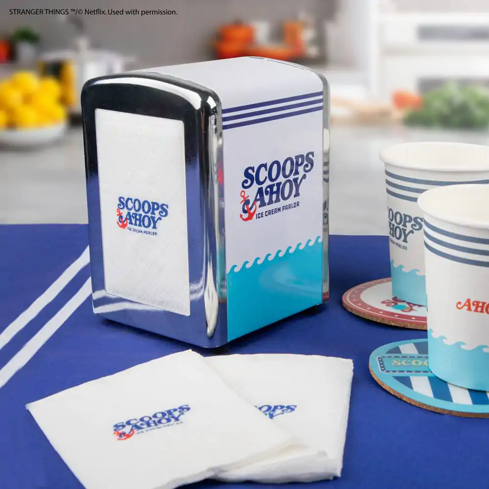 Stranger Things Servietenspender Set Scoops Ahoy Produktfoto