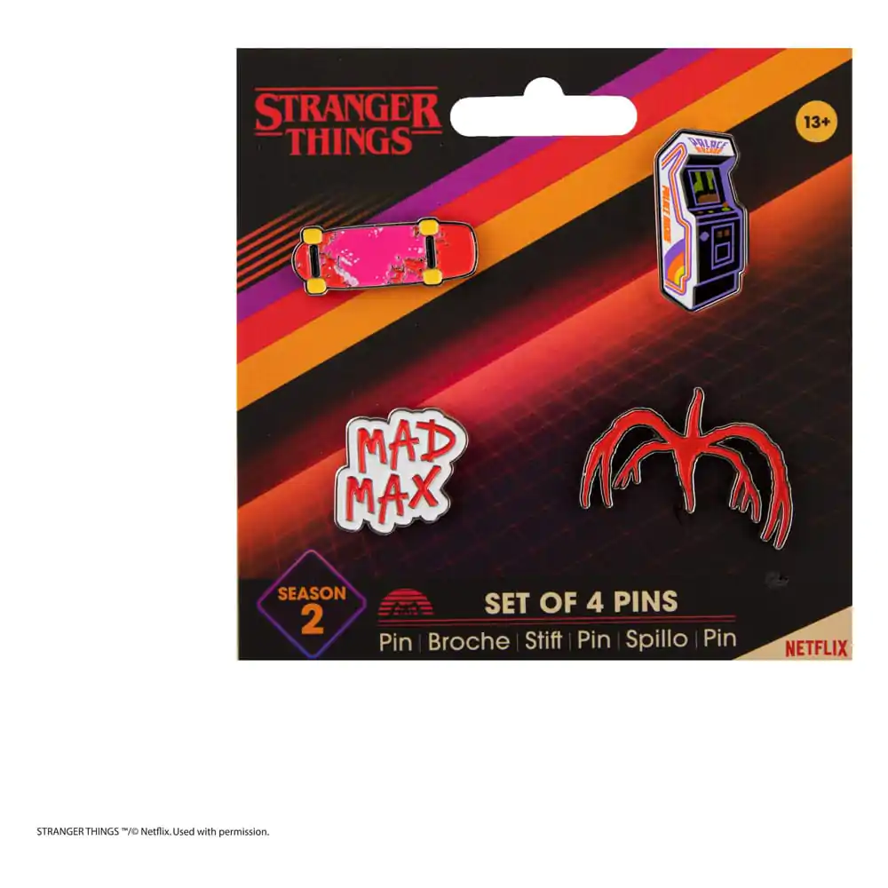 Stranger Things Ansteck-Pins 4er-Pack Season 2 termékfotó