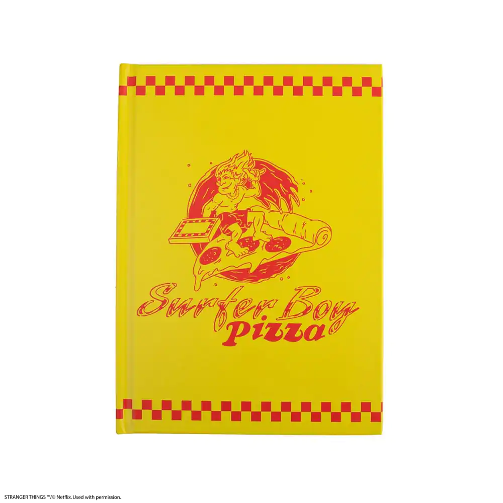 Stranger Things Notizbuch Surfer Boy Pizza Hardcover Produktfoto