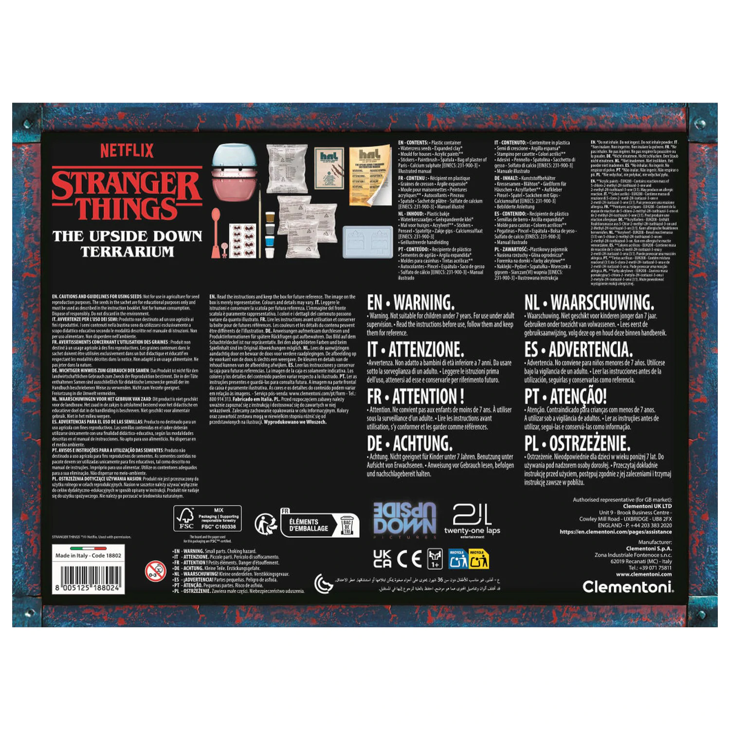 Stranger Things Upside Down Clementoni Terrarium Produktfoto