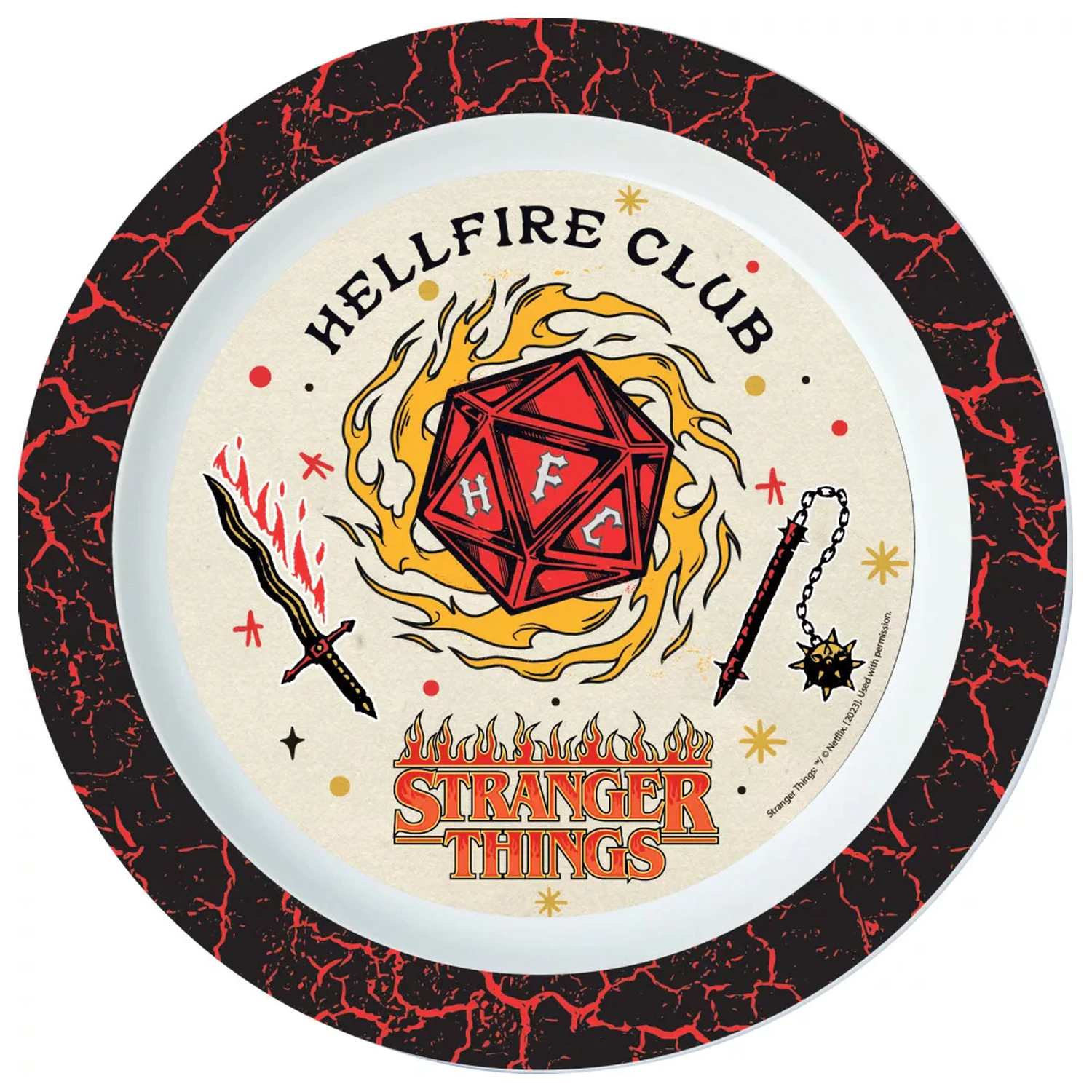 Stranger Things Upside Down Mikroflachplatte 22 cm Produktfoto