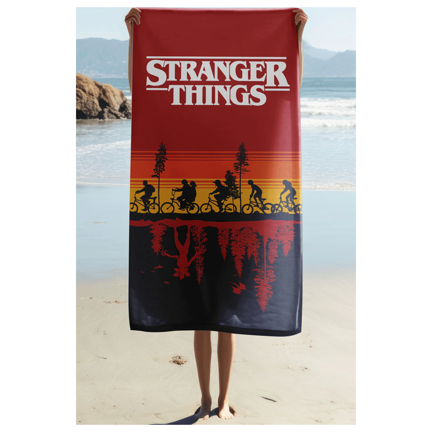 Stranger Things Upside Down Handtuch Produktfoto