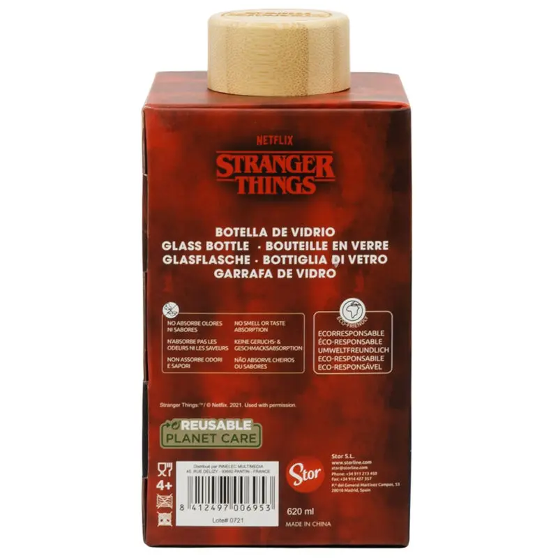 Stranger Things Glasflasche 620ml termékfotó