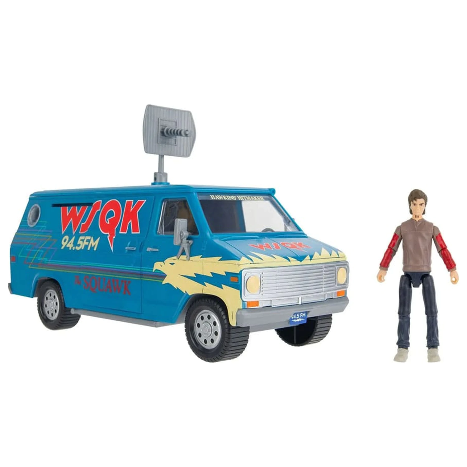 Stranger Things World Of Figur und Fahrzeug The Squawk Van Spielset mit Steve Produktfoto